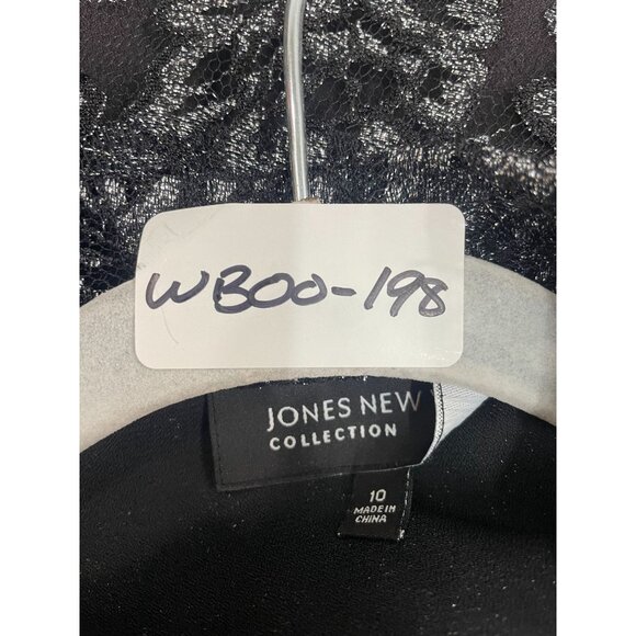 Jones New York Cardigan Girly Glam Black  Women's Sweater Sz 10 - Picture 7 of 8